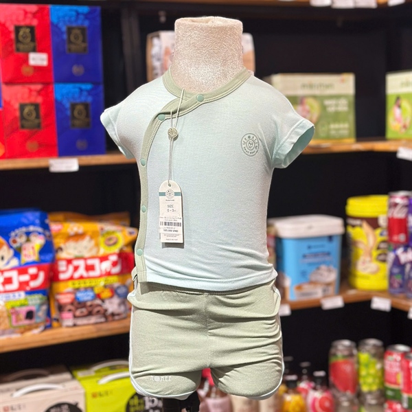 Hrnee Bộ ss cộc tay CL Petit - Xanh mint