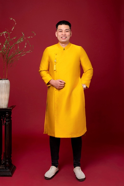 Áo dài nam tafta cách tân