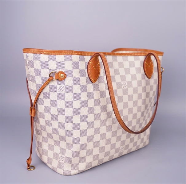 Túi LV Neverfull ô vuông xám kèm ví sz31 (BMC) KG+