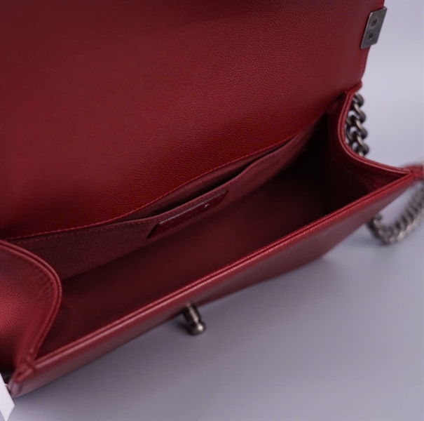 Túi Chanel boy đỏ (24938238) sz25 (BMC) KG+