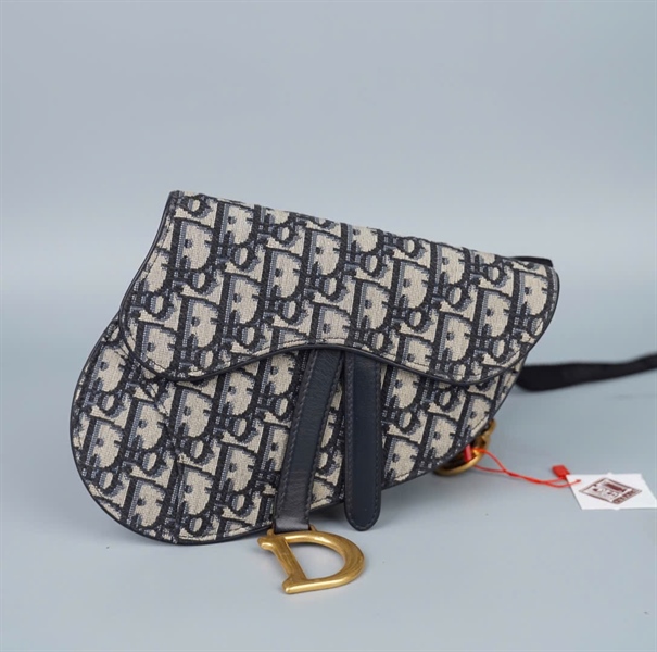 Túi Dior Saddle xám sz18 (BMC) KG+