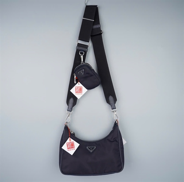 Túi Prada đen 2 strap kèm ví sz21 (BMC) KG+