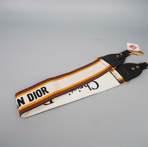Strap Dior trắng phối nâu vàng (BMC) KG+