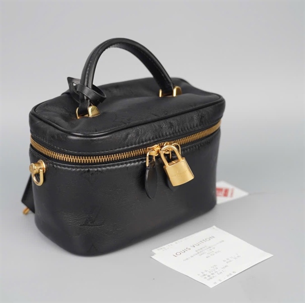 Túi LV Vanity hoa đen (PL4210) sz18 (BMC) KG+