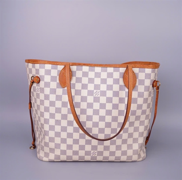 Túi LV Neverfull ô vuông xám kèm ví sz31 (BMC) KG+