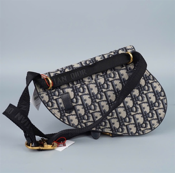 Túi Dior Saddle xám sz18 (BMC) KG+