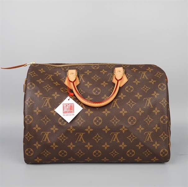 Túi LV Speedy hoa nâu sz35 (BMC) KG+