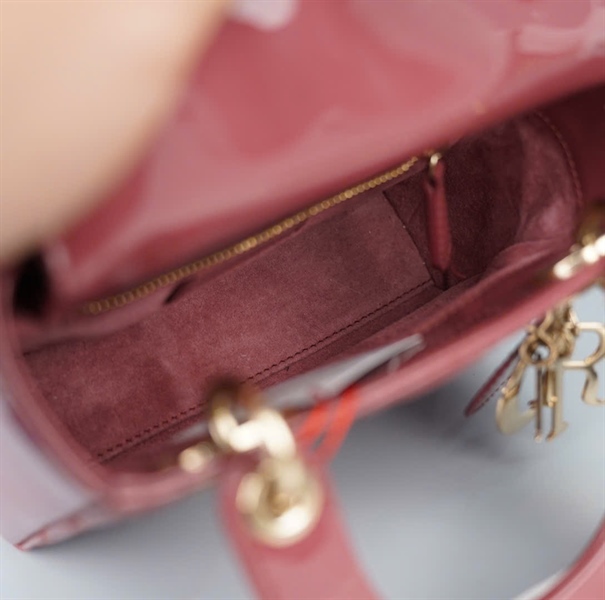 Túi Dior Lady hồng đất (17-BO-0290) szmini (BMC) KG+