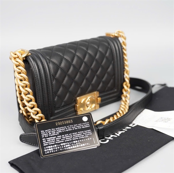 Túi Chanel Boy đen (29259863) sz20 (BMC) KG+