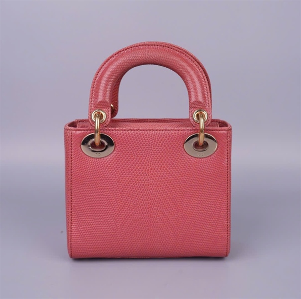 Túi Dior Lady lizard hồng (01-MA-0179) szmini (BMC) KG+