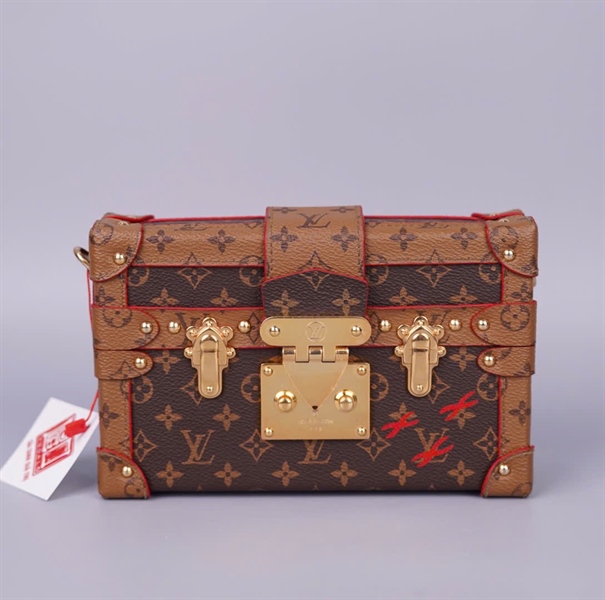 Túi LV Trunk hoa nâu (FL3166) sz19 (BMC) KG+