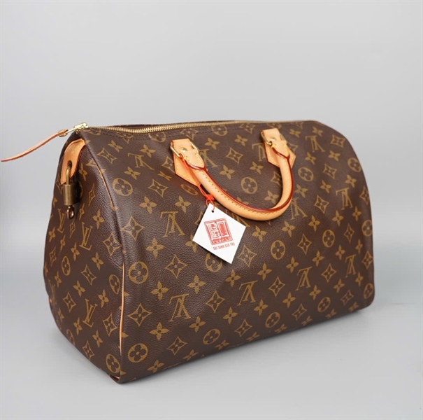 Túi LV Speedy hoa nâu sz35 (BMC) KG+