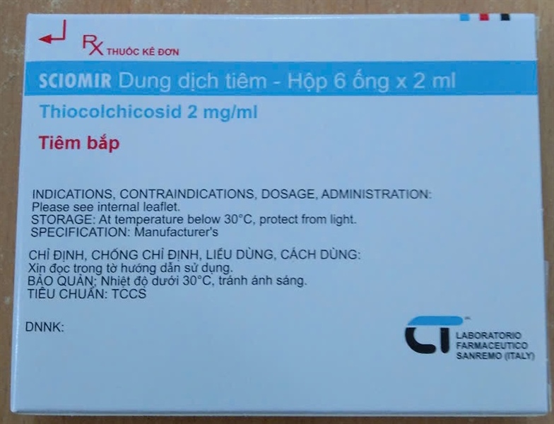 Sciomir 4mg/2ml (H/6 ống) - Italy