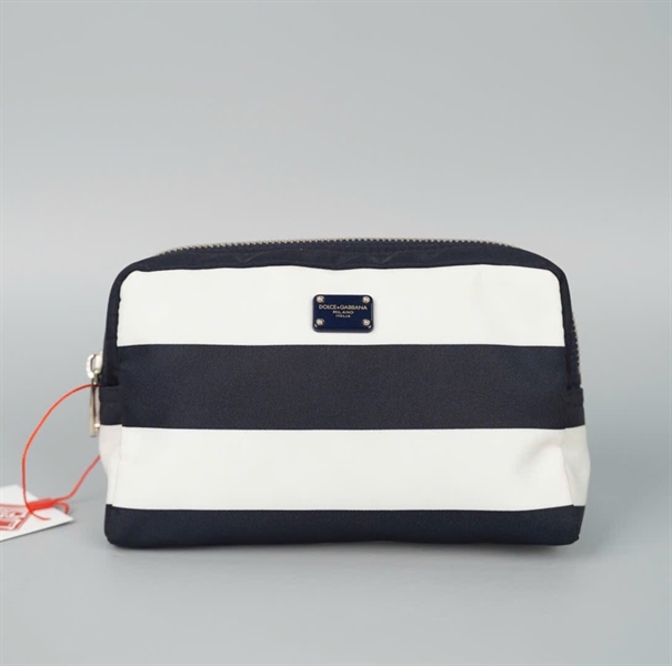 Ví D&G trắng sọc xanh KG+