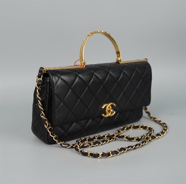 Túi Chanel Handle đen (P715GCH3) sz27 (HC)+