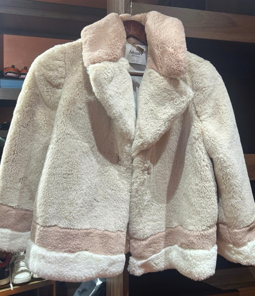 Áo khoác Blumarine lông trắng phối hồng (PN)+