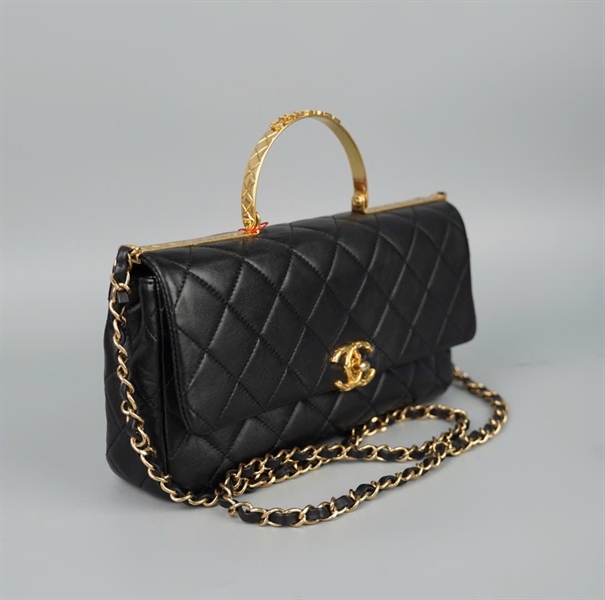Túi Chanel Handle đen (P715GCH3) sz27 (HC)+