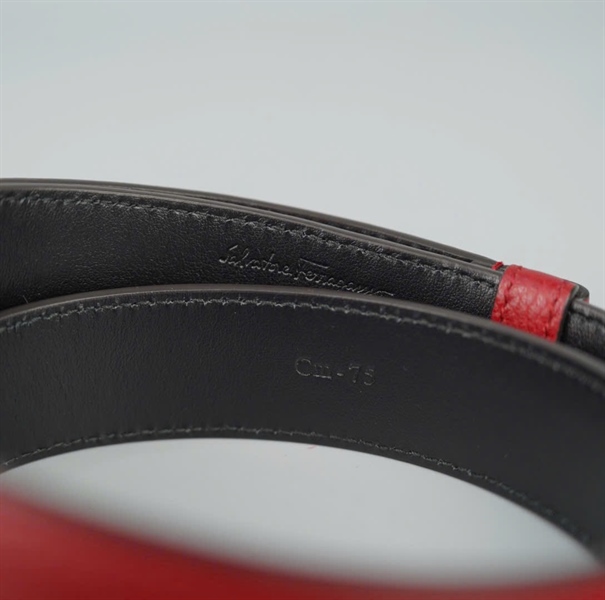 Thắt lưng Salvatore đỏ bản 3cm dài 86cm KG+