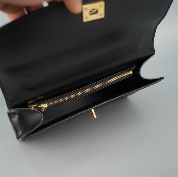 Túi LV Vintage Kelly đen (MI0973) sz26 KG+