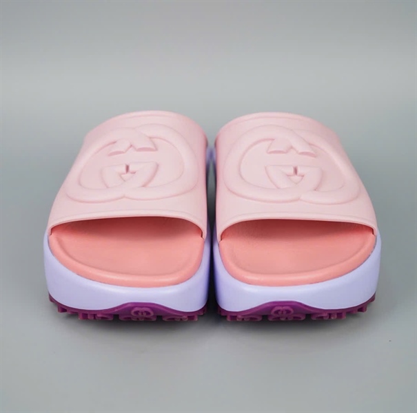 Dép GG hồng phối xanh sz38 KG+