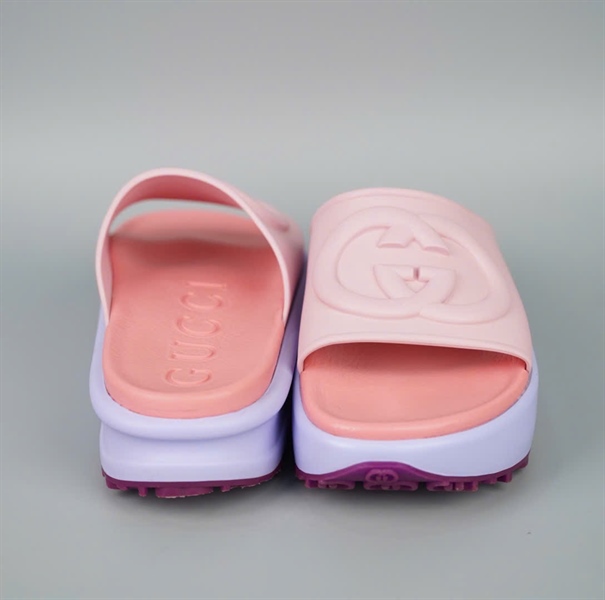 Dép GG hồng phối xanh sz38 KG+