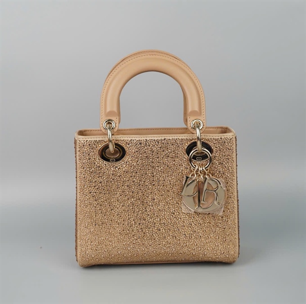 Túi Dior Lady vàng đính đá (01-RU-0243) szS (HC)+ 2024