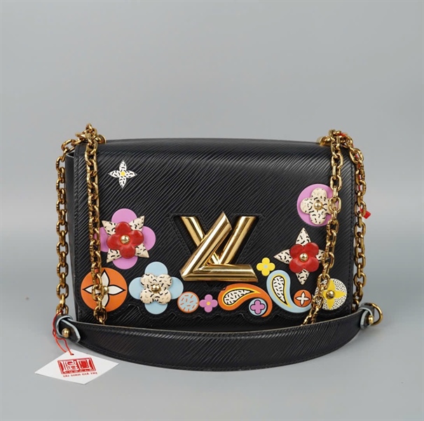 Túi LV Twist đen in hình (FL3157) kèm gương sz23 (HC)+