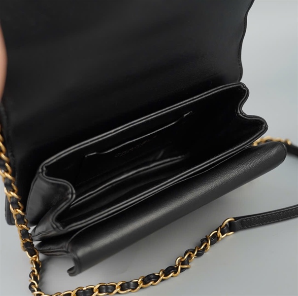 Túi Chanel Woc đen (K9X6X08K) sz20 (HC)+