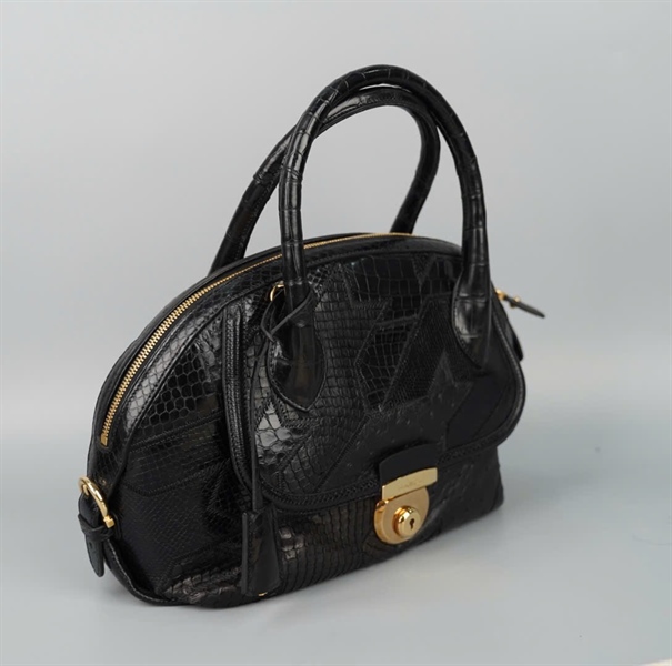 Túi Salvatore đen da trăn kèm chìa sz30 KG+