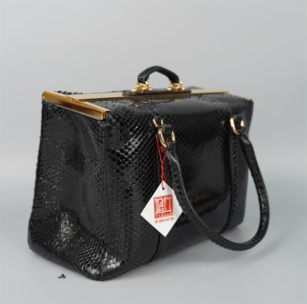 Túi D&G Box đen da trăn sz28 KG+