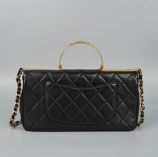 Túi Chanel Handle đen (P715GCH3) sz27 (HC)+