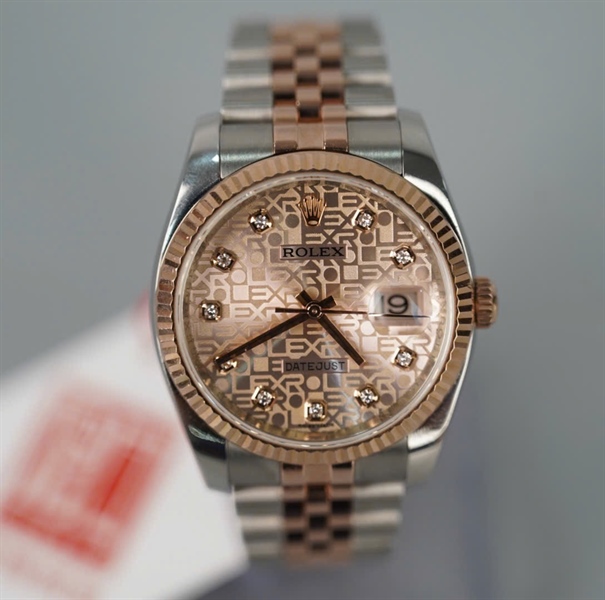 Đồng hồ Rolex bạc mặt hồng (9R497147-116231) (HC) KG+