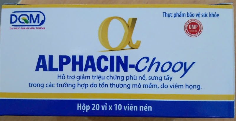 Alphacin - Chooy (Hộp 20 vỉ x 10 viên) - Medypharm