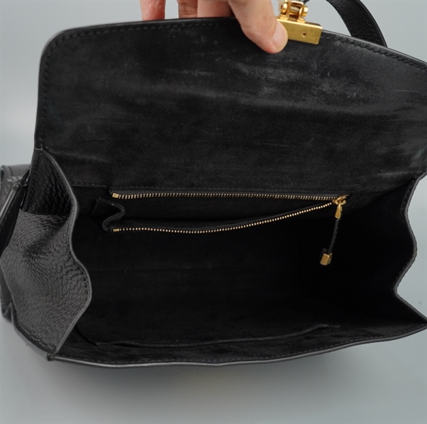 Túi Dior Handle đen sz30 KG+