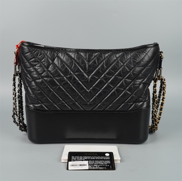 Túi Chanel Gab đen (26435341) sz27 KG+