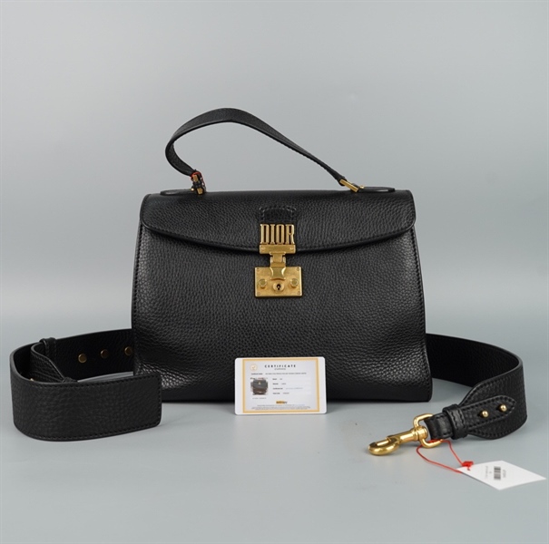 Túi Dior Handle đen sz30 KG+