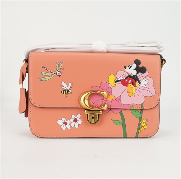 Túi Coach hồng cam hoạt hình sz25 (PN)+