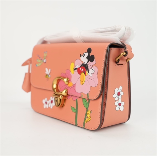 Túi Coach hồng cam hoạt hình sz25 (PN)+