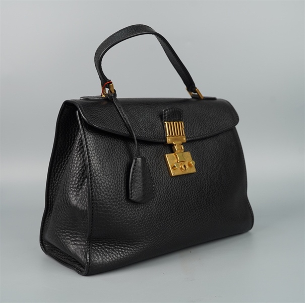 Túi Dior Handle đen sz30 KG+