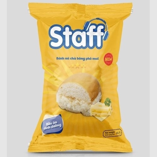 Staff bánh mì chà bông phô mai 60GR