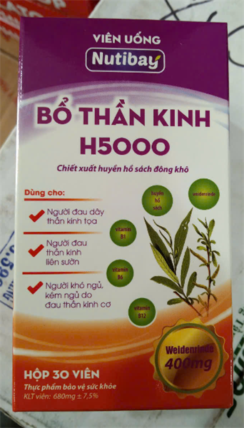 Bổ thần kinh H5000 (Hộp 30 viên) - Fresh Life - VN/Dahago