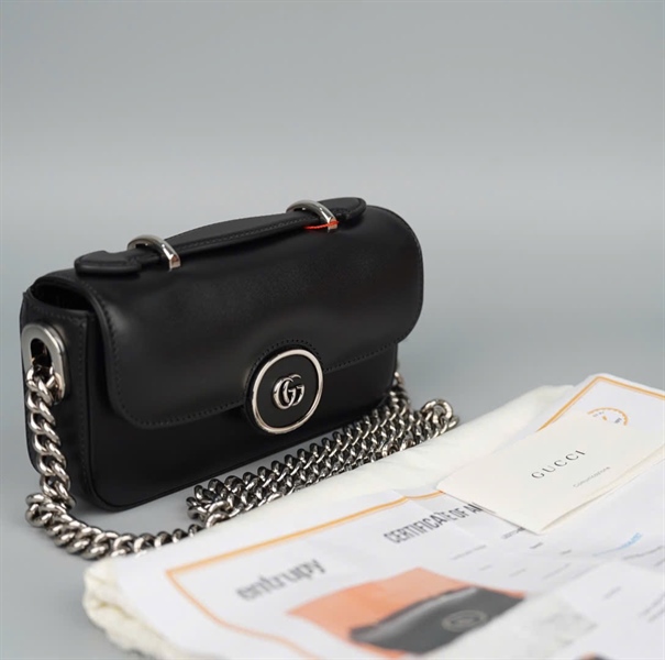 Túi GG Petite đen sz18 KG+