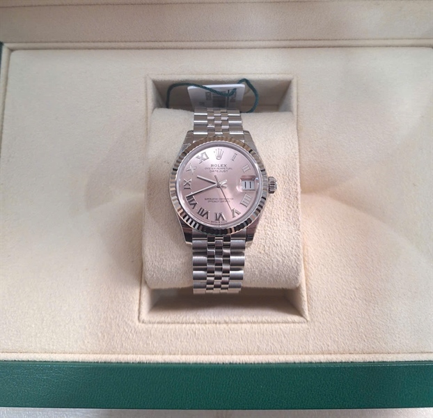 Đồng hồ Rolex bạc mặt hồng (9C3293Q3) KG+