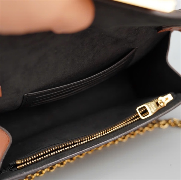 Túi LV Dauphine hoa nâu sz18 +