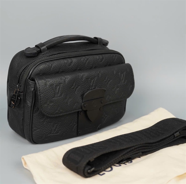 Túi LV S Lock đeo chéo hoa đen sz24 (BQ) KG+