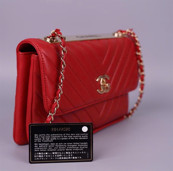 Túi Chanel Trendy đỏ (28422020) sz25 (BQ) KG+