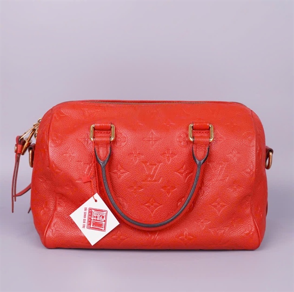 Túi LV Speedy hoa đỏ có lót form sz25 (BQ) KG+