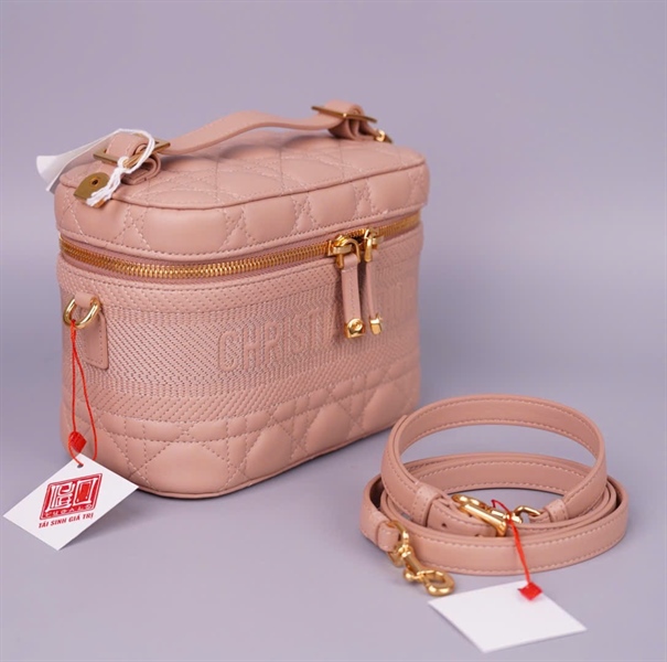 Túi Dior cốp hồng sz18 (BQ) KG+