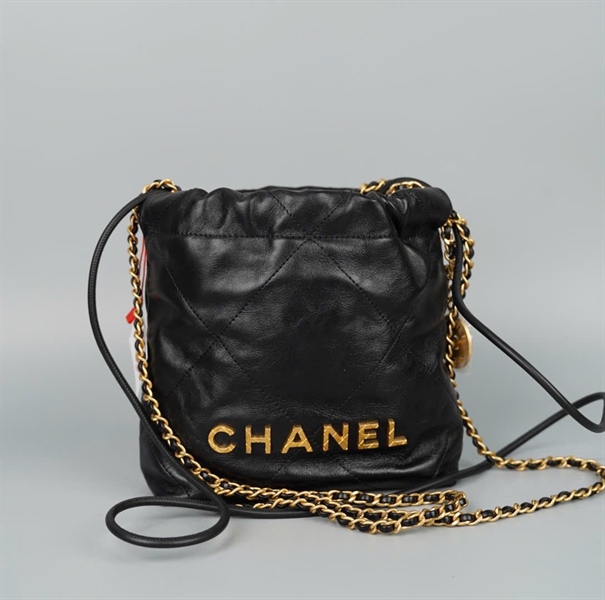 Túi Chanel Hobo đen (UH3615A7) sz18 (BQ) KG+