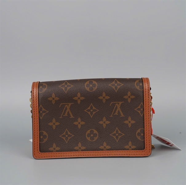 Túi LV Dauphine hoa nâu sz18 +